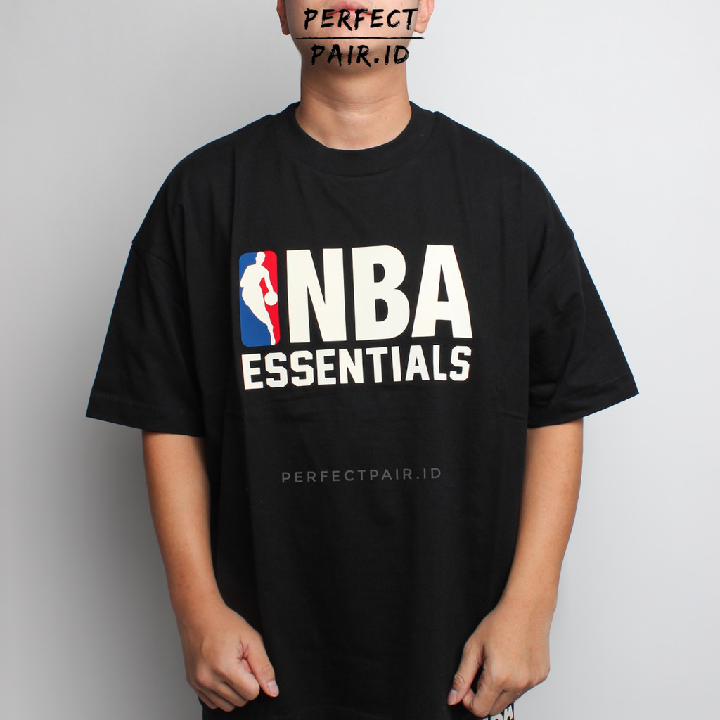 Fear of God Essentials NBA Black Tee 100% Original
