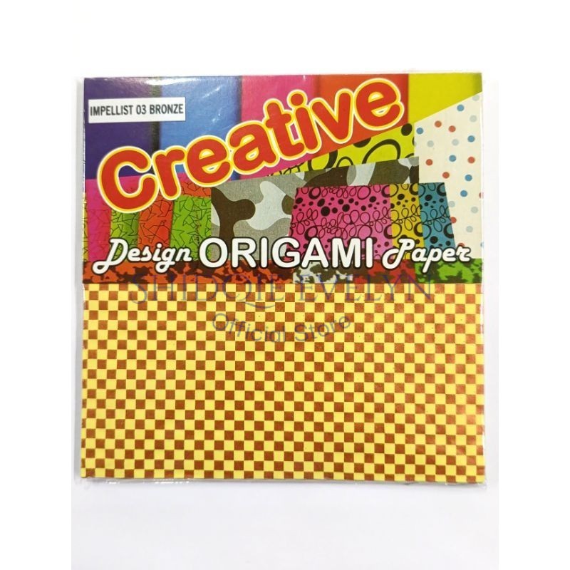 

ASTURO kertas Origami Motif Impellist 03 Bronze 16X16
