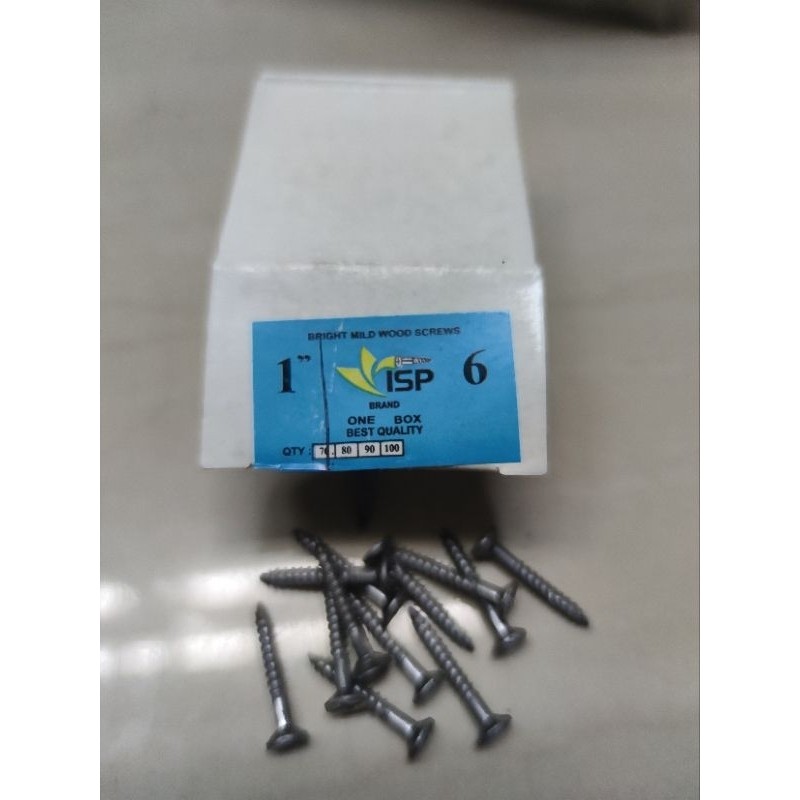 SEKRUP KAYU KEPALA (+) 1 X 6 / 1 BOX ISI + - 70 BUAH