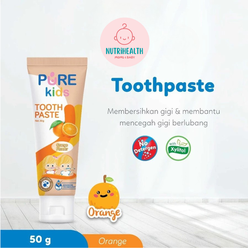 PUREKIDS PURE BB KIDS Toothpaste 50gr Xylitol Baby Odol Anak Bayi