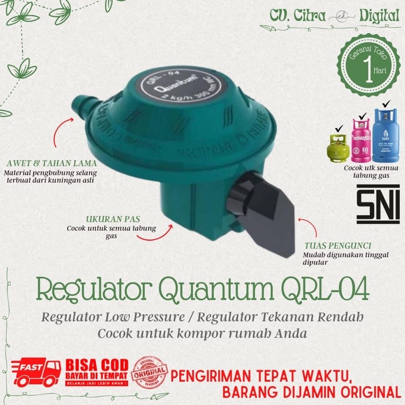 Regulator Gas Quantum QRL-04 / QRL04 / QRL 04 Regulator Quantum