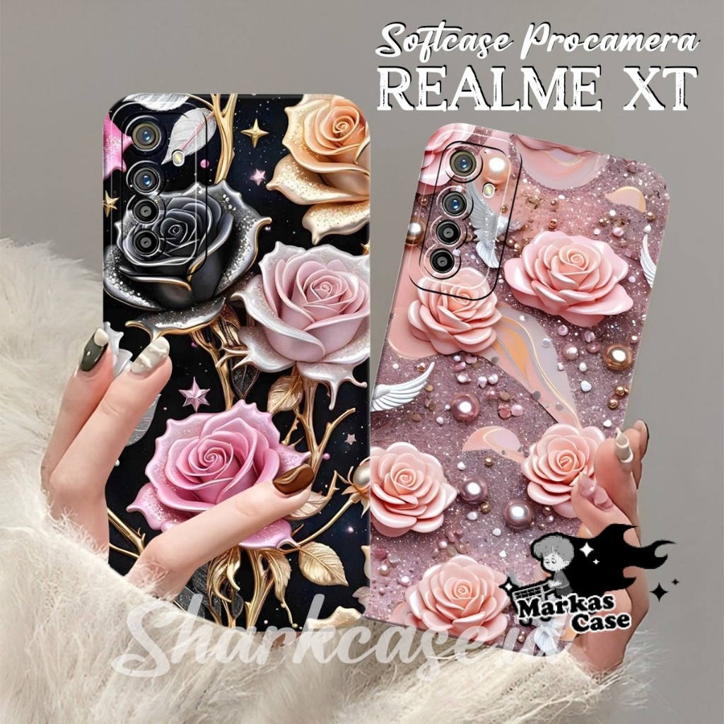 Case Realme XT 5 PRO REALME 5 5i 5s C3 3 REALME 3 PRO C21 C21Y C25Y Motif Bunga Cantik Kekinian - So