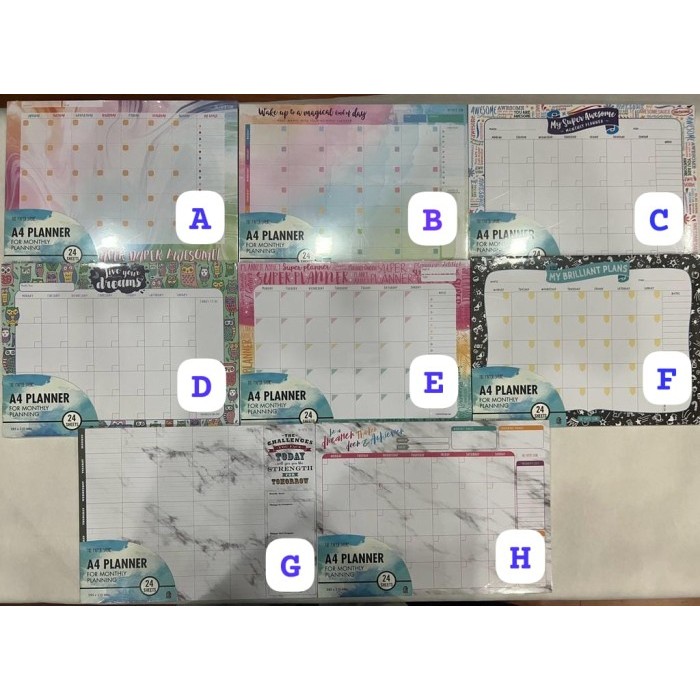

A4 Planner for Monthly Planning - A