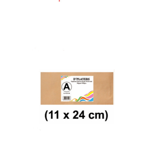 

Amplop D Players lem A 11x24 Isi 100 Amplop / PACK - Amplop Coklat