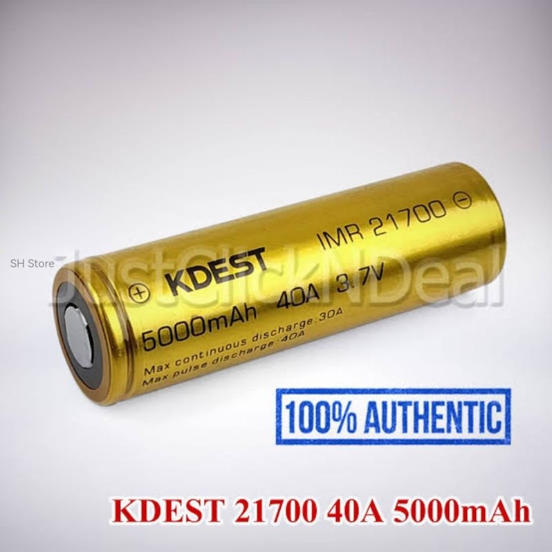 Baterai Kdest 21700 5000mah 40A Original Prestige