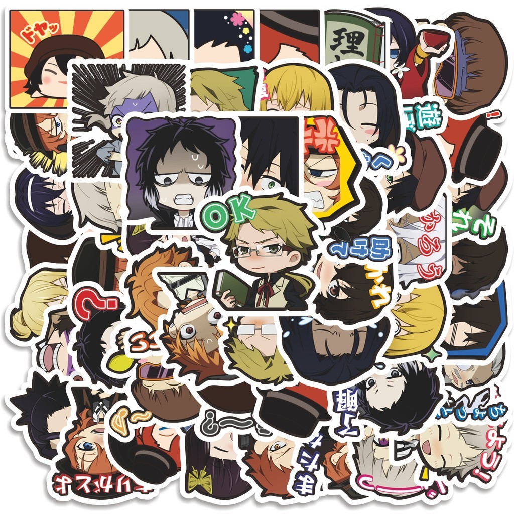 

COD 50 Pcs Stiker Bungo Stray Dogs Anime V2 Lucu Anti Air Untuk Dekorasi Notebook Sepeda Skateboard Handphone