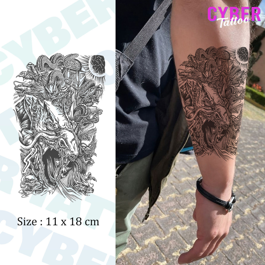 Cyber Tato Stiker Tahan Air Tato Temporary Tahan lama 15 hari tato palsu Tato Temporer Semi Permanen