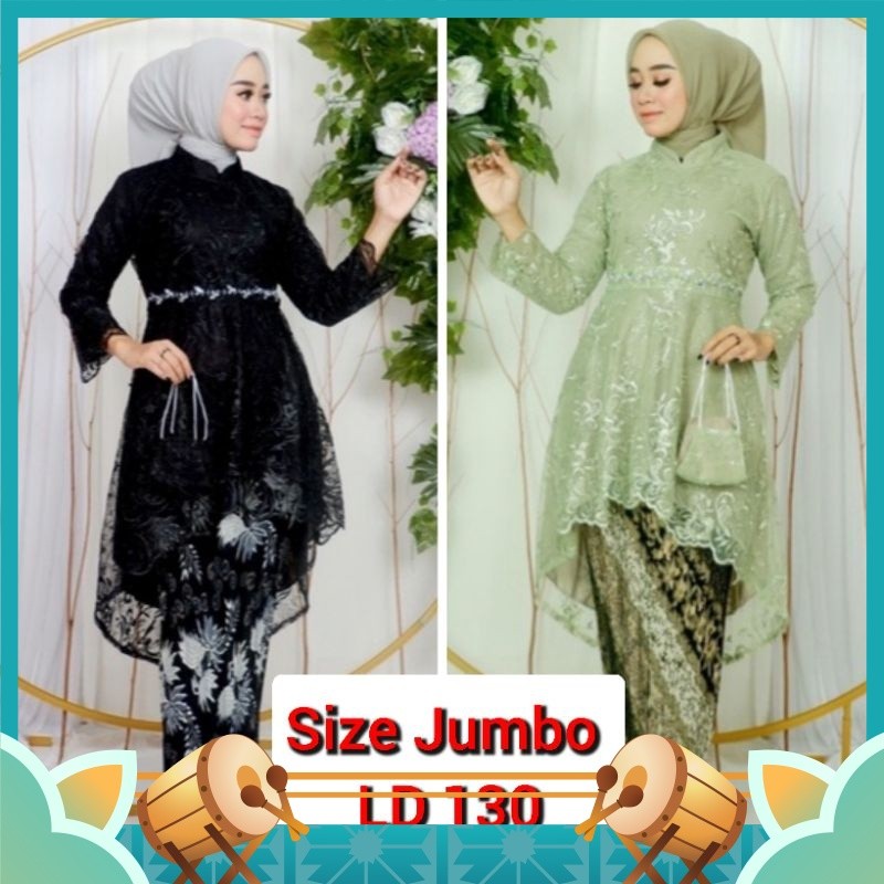 Kebaya Kekinian Style Casual Murah Modern Premium / BA Kebaya Modern Kebaya Lesti Payet jumbo XXXL k