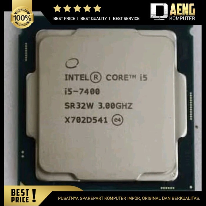 Prosesor Intel Core i5 7400 3.00 GHz Socket 1151 gen 7 bukan gen 6