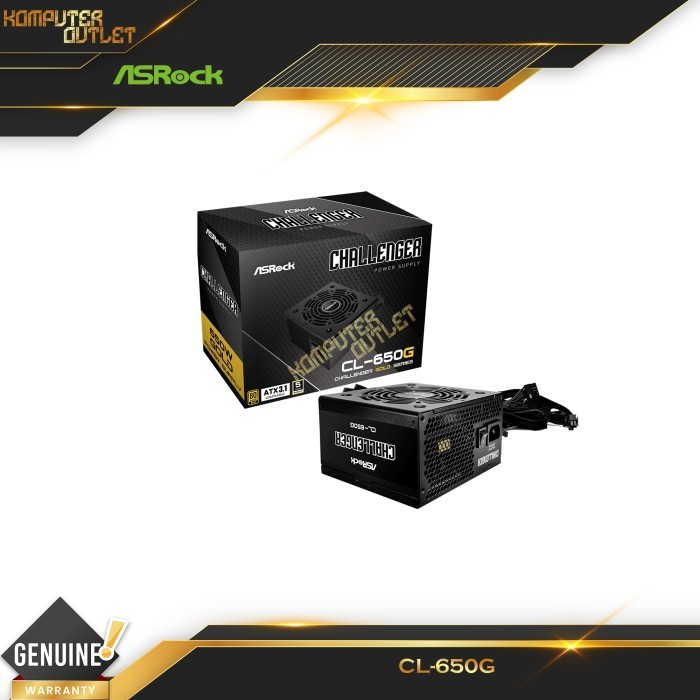 AsRock CL-650G 650W 80 Plus Gold Power Supply | CL650G 650 Watts 80+ Gold PSU