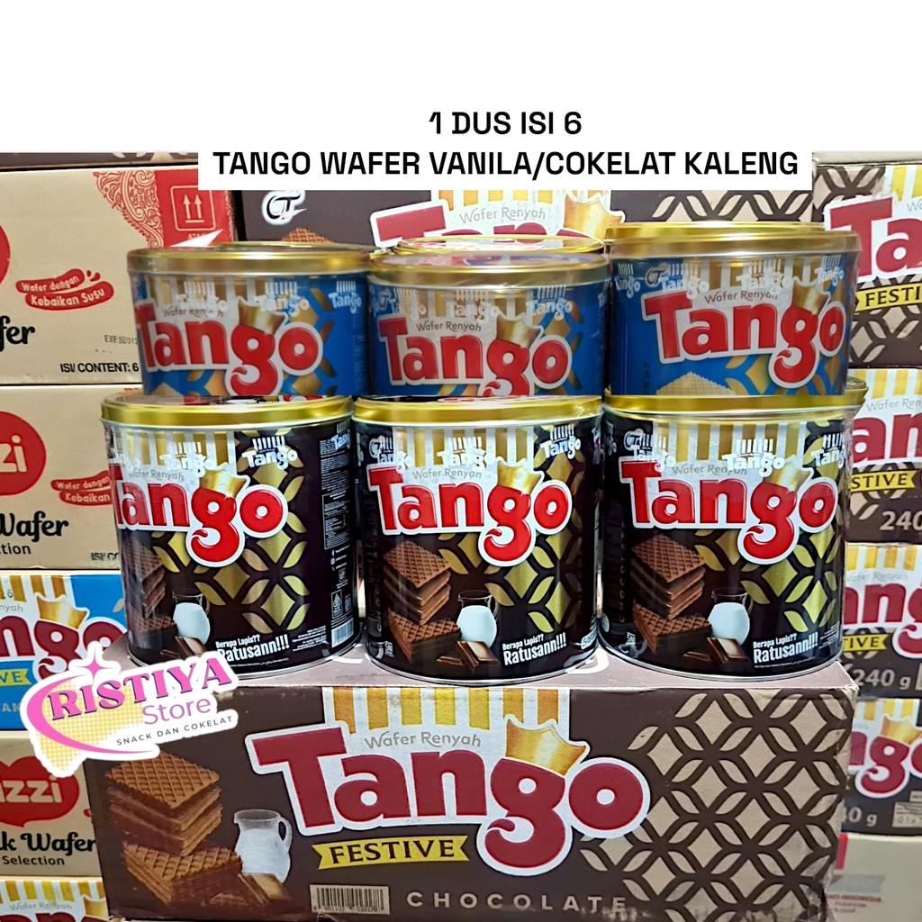 

Tango Kaleng Wafer Susu Coklat/Vanila 1 DUS