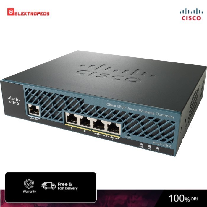 Cisco AIR-CT2504-5-K9 Wireless Controller with 5 AP License - Cisco Switch - Switch - Cisco