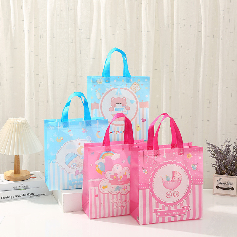

GOODIE BAG TAS SOUVENIR SPUNBOND KADO GIFT HAMPERS ACARA ULANG TAHUN AKIKAH ANAK BABY