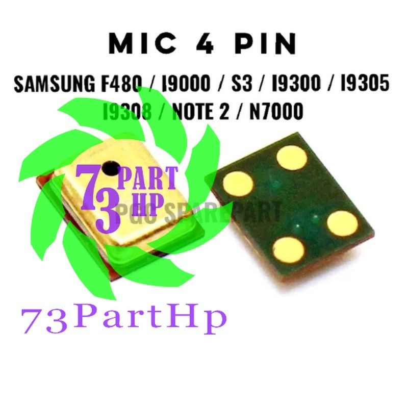 Universal Microphone Mic 4 Pin untuk Samsung F480 / i9000 / S3 / i9300 / i9305 / i9308 / Samsung Not