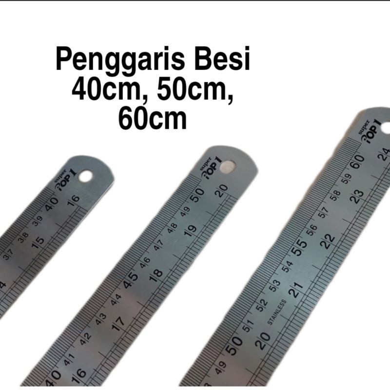 

Penggaris Besi 40cm / 50cm / 60cm Stainless Steel