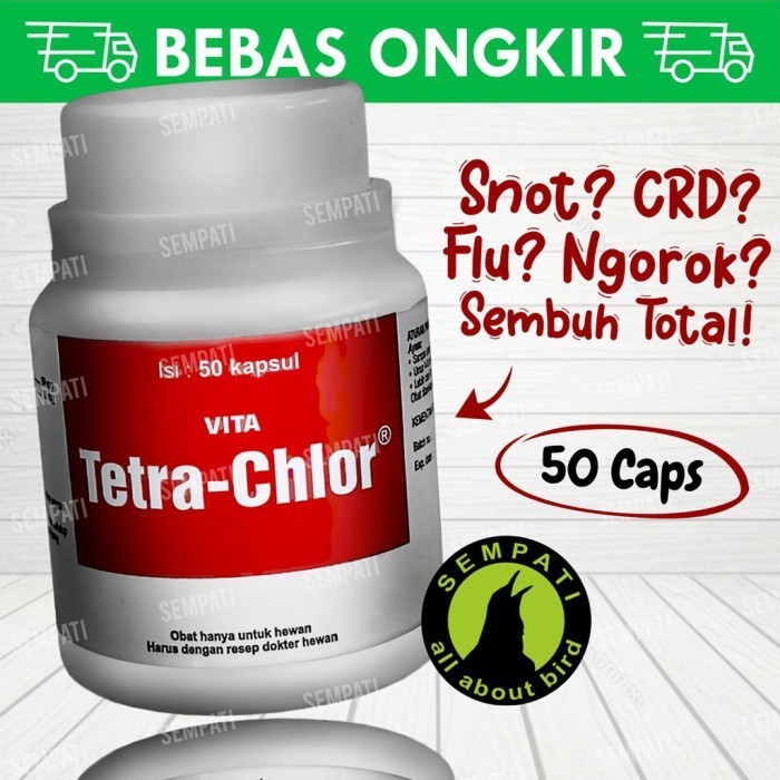 Medion vita tetra chlor obat ayam crd snot pilek ngorok 50 tablet
