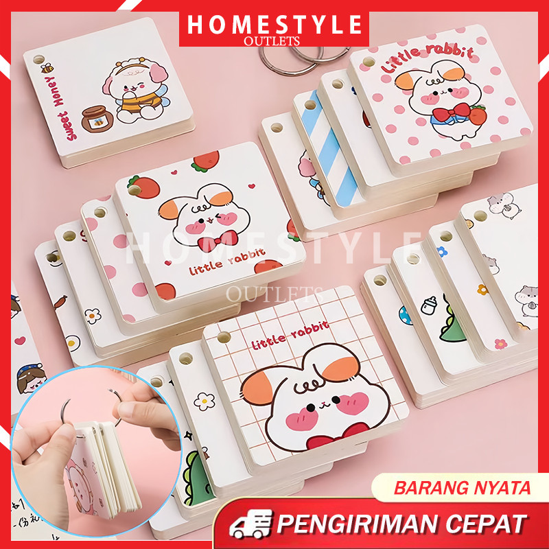 

Note Book Mini / Buku Memo Kecil Gantungan / Notebook / Loose leaf book / Buku / Sticky Note