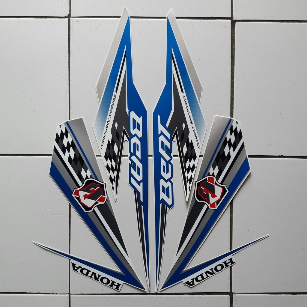stiker ori striping motor honda beat 2018