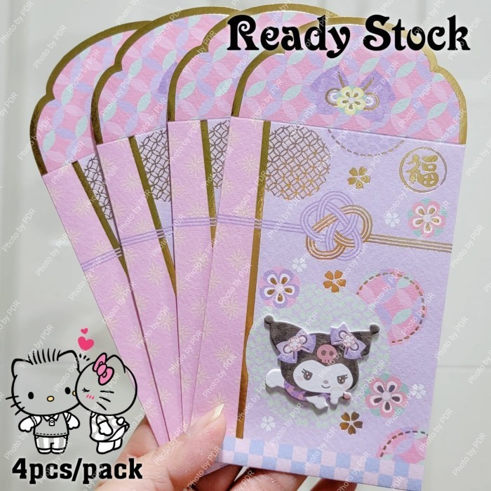 

Amplop Ampao AngPao Sanrio Original isi 4 Pink Kuromi