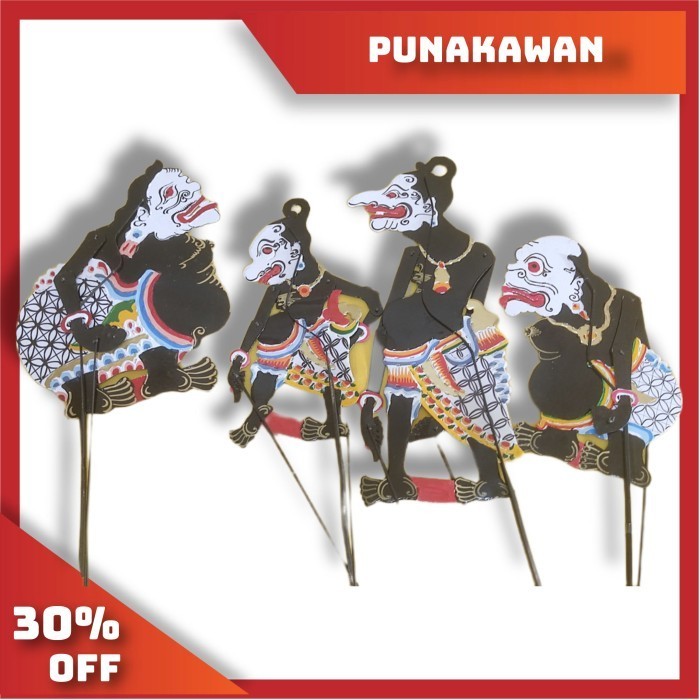 wayang kulit bahan duplex punakawan