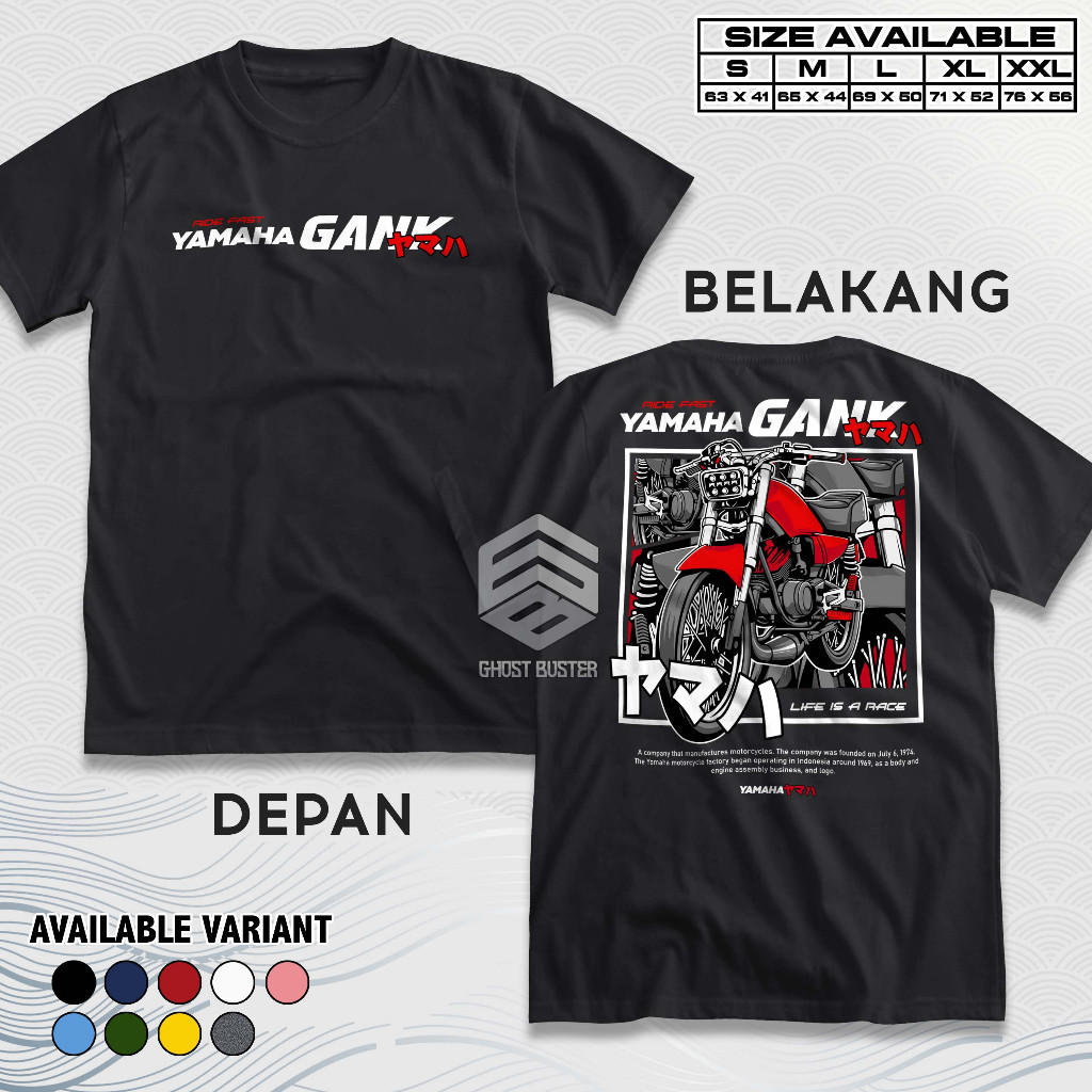 Kaos Racing RX KING Gank RX-KING 2 Stroke RXKING Baju Distro Motor Herex Yamaha YRKI Tshirt Otomotif