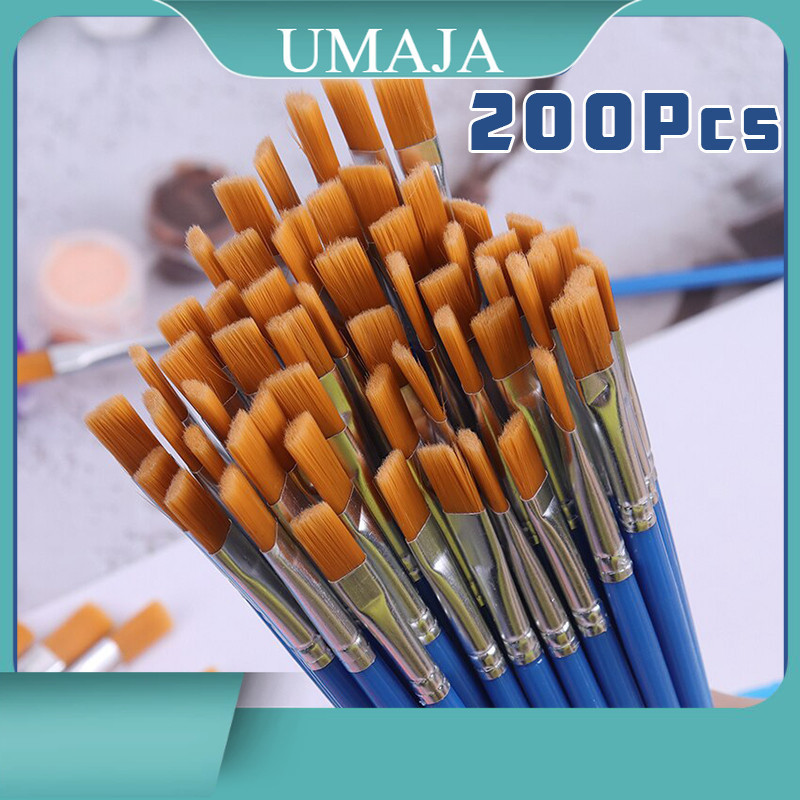 

Umaja 200pcs Kuas Lukis Set Kuas Face Painting Kuas
