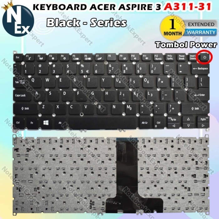 Keyboard Laptop Acer Aspire 3 A311-31 A311-31-c5z5 A311-31-c64m