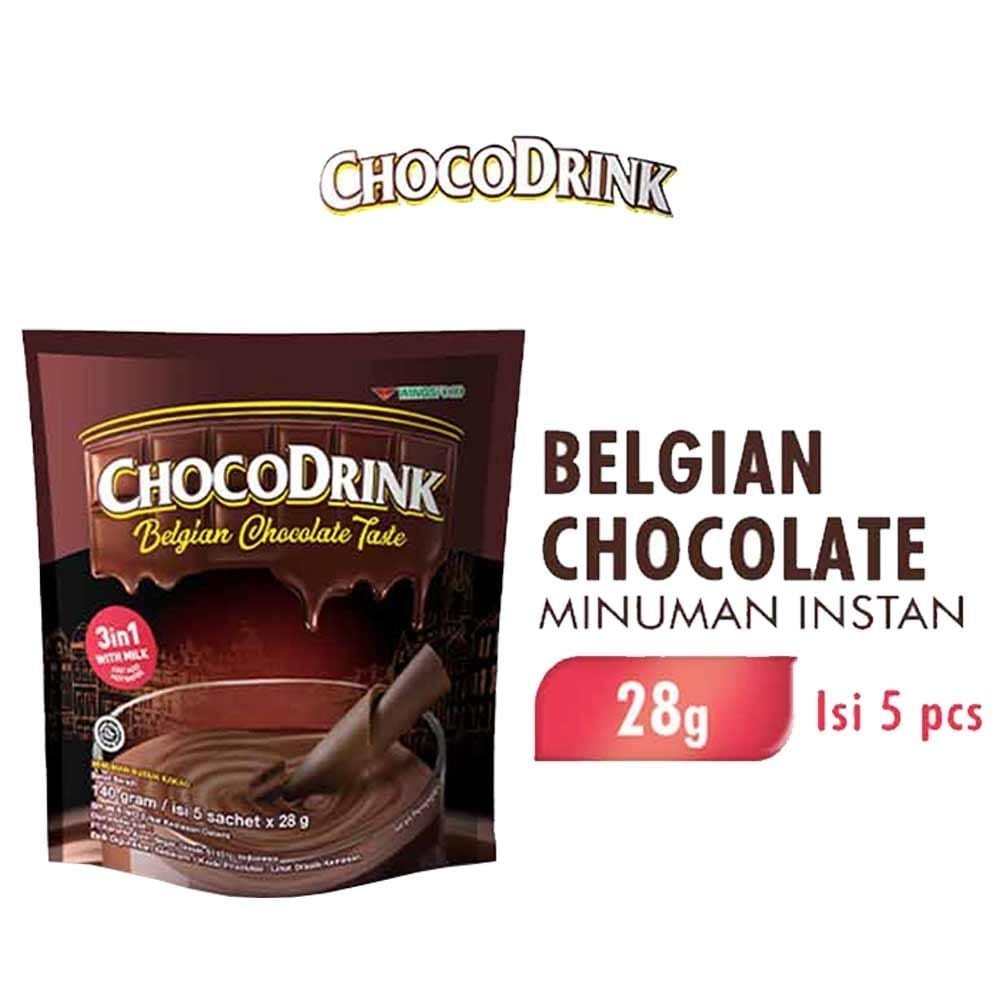 

CHOCODRINK Belgian Chocolate Paket Hemat Isi 5 Sachet x 28gr