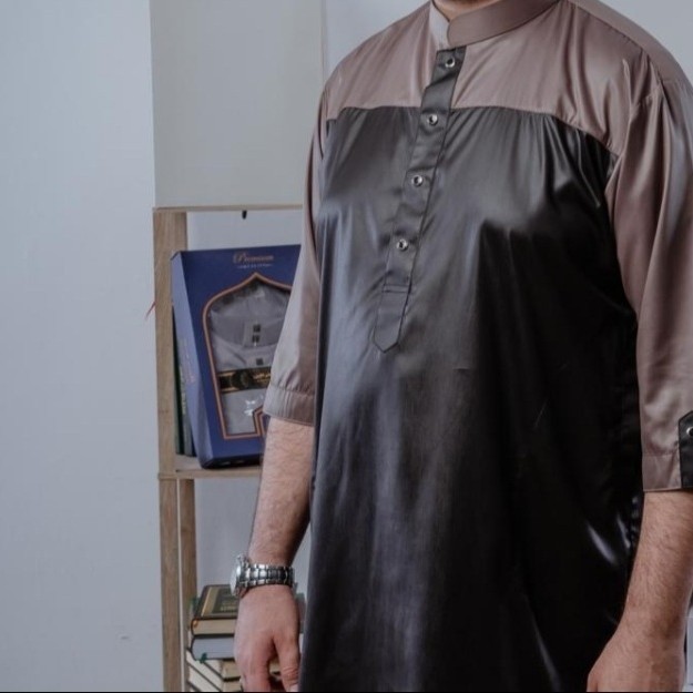 kurta al haramain/koko haramain/baju koko pria/kurta pria - sesuai chat, M