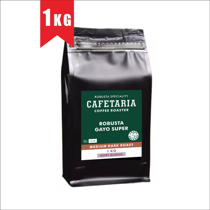 

CAFETARIA Kopi Robusta Aceh Gayo Super 1 Kg Fresh Roasted - HALUS