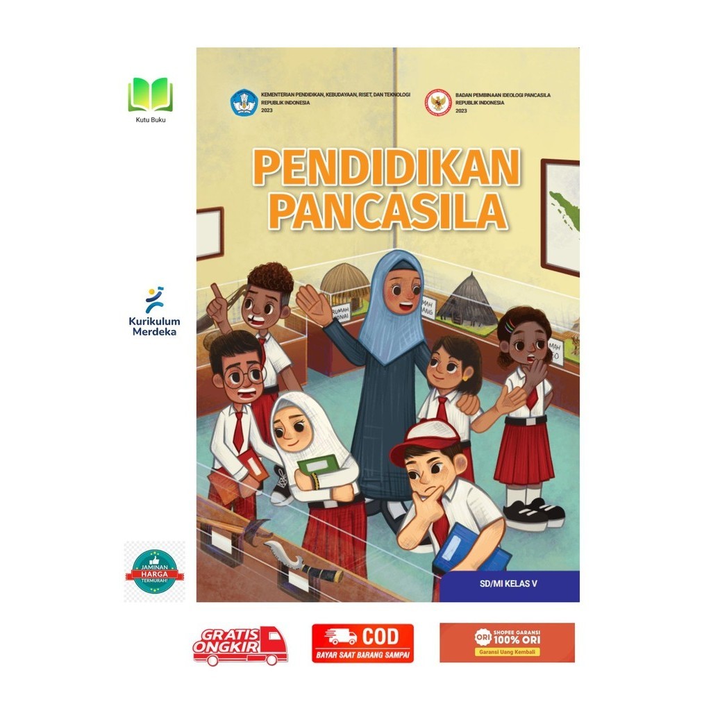 Buku Paket SiswaPPKN Kelas 5 SD  Kurikulum Merdeka TERBARU