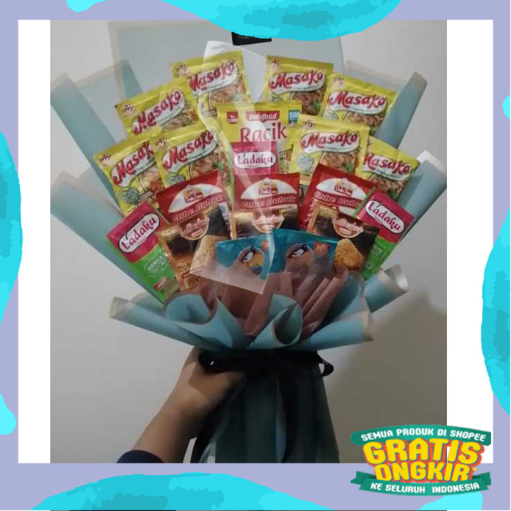

Buket Bumbu Dapur / Buket Hari Ibu / Buket Unik / Buket Murah/ kuning coklat abu ungu sage