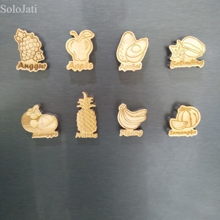

Tempelan Kulkas / Magnet Kulkas Kayu Buah Grafir / Magnet Kulkas murah