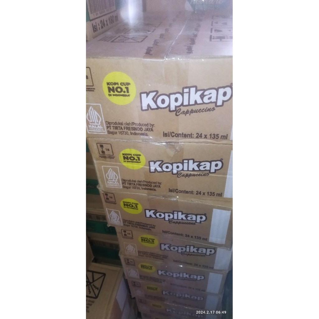 

Kopikap minuman kopi 1dus 24cup