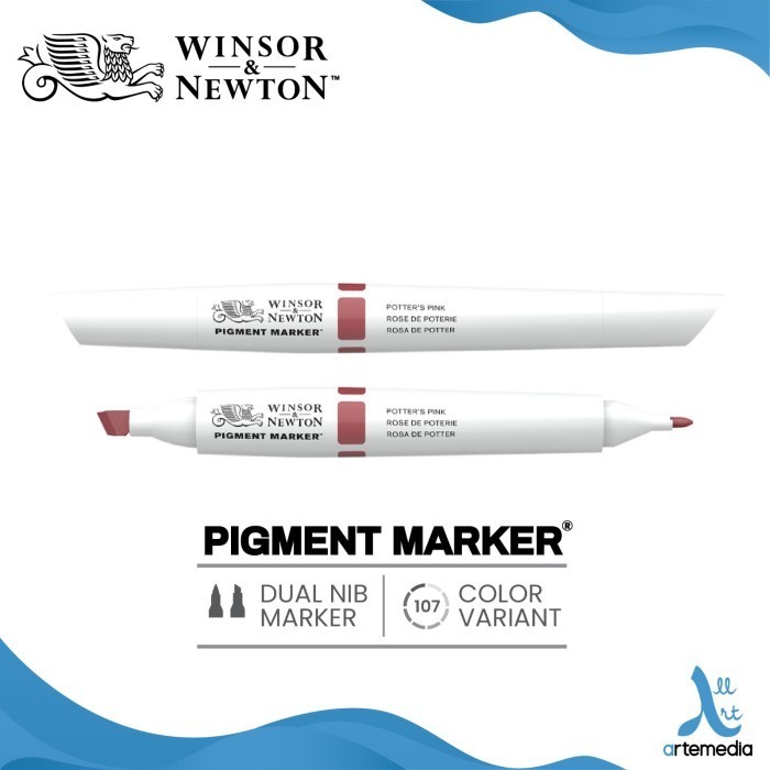 

Marker Winsor & Newton Dual Nib Pigment Marker Satuan Spidol Warna