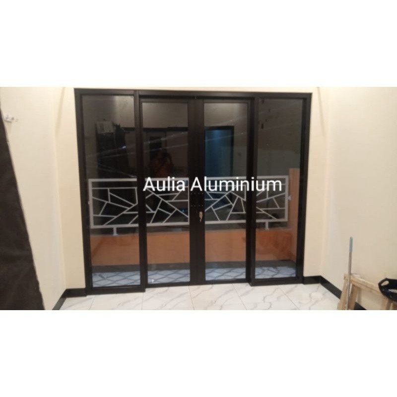 promo Pintu Sleding kaca mati Aluminium