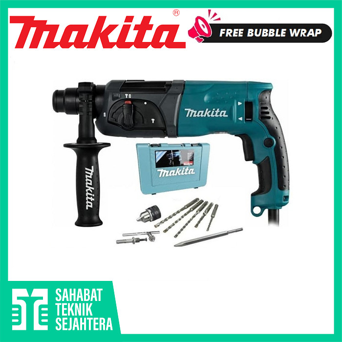 MAKITA HR 2470 X5 Mesin Bor Bobok SDS Beton Tembok Impact Rotary Hammer Drill HR2470 Jack Demolition