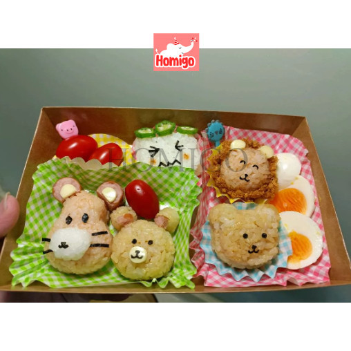 YZ2 Homigo Isi 50 Paket Perlengkapan Bento Anak Set Komplit Bekal Anak Sekolah Cetakan Nasi Bento