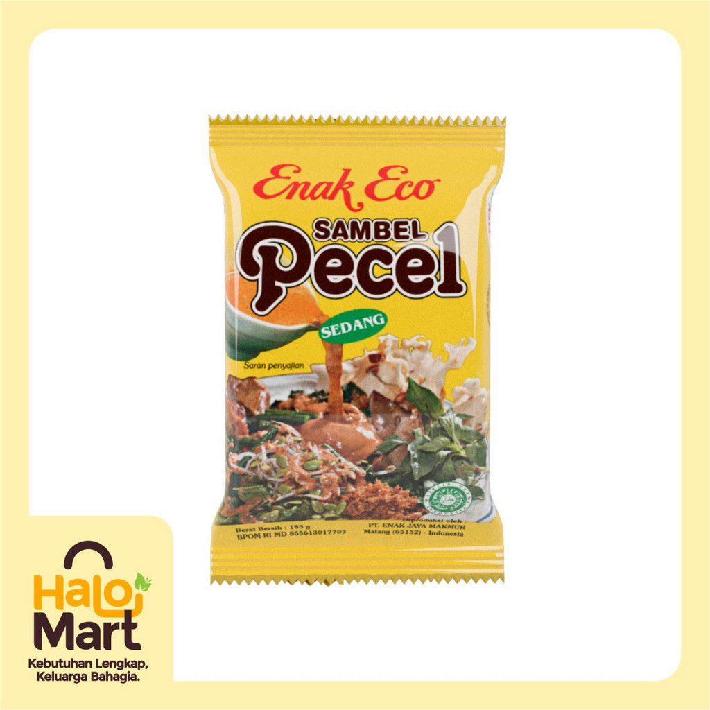 

ENAK ECO BUMBU PECEL SEDANG BUNGKUS 185 GR