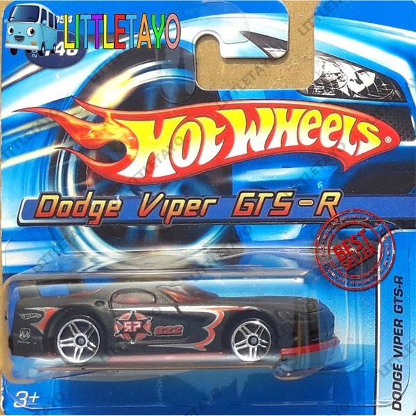 HOTWHEELS DODGE VIPER GTS-R 2005 HITAM SHORT CARD SPORT CAR -OCS25