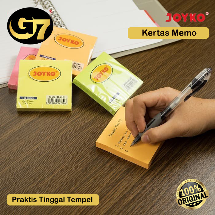 

Kertas Memo Tempel Polos Stick Note Joyko Sticky Notes Kertas Catatan Tempel Reminder Pengingat