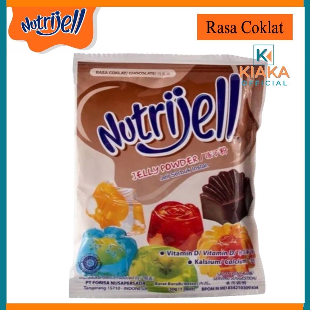 

Nutrijell 10g Ekonomis COKLAT Agar Jelly Powder Nutrijel CHOCOLATE