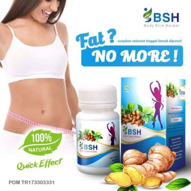 RBCOLLECTION BSH BODY SLIM HERBAL SUPLEMEN KAPSUL DIET PELANGSING PEMBAKAR LEMAK PENGECIL PERUT
