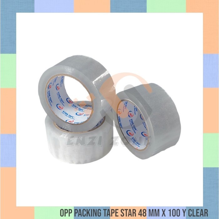 

ISOLASI LAKBAN OPP TAPE STAR 2 INCH 48 MM X 100 YARD BENING CLEAR