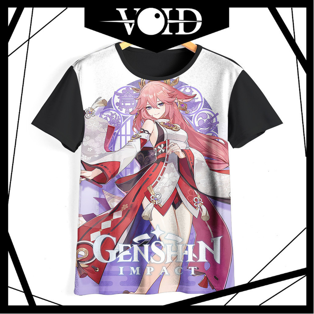 Kaos Genshin Impact Keren dan Adem | Kaos Yae Miko Genshin Impact Anak & Dewasa | 01YMGI Yae Miko Ge