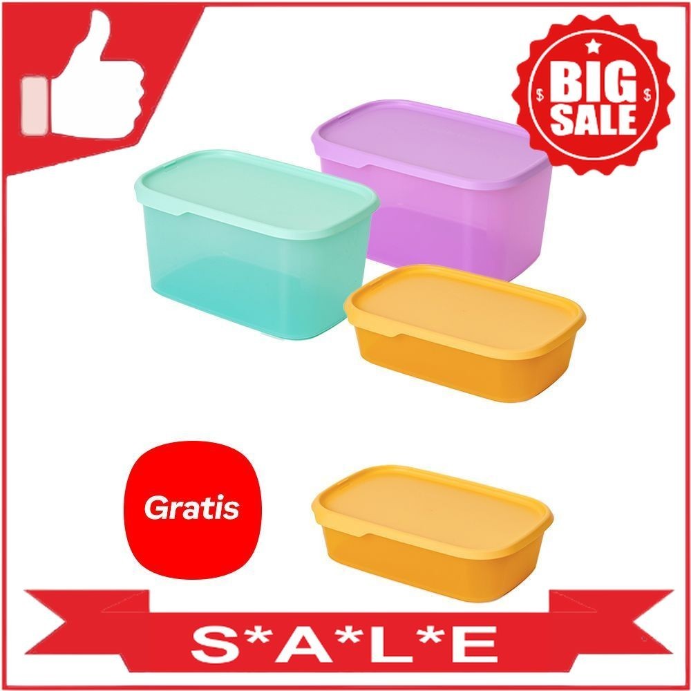 Tupperware One Touch Fresh Rectangular 4pcs Tupperware Original