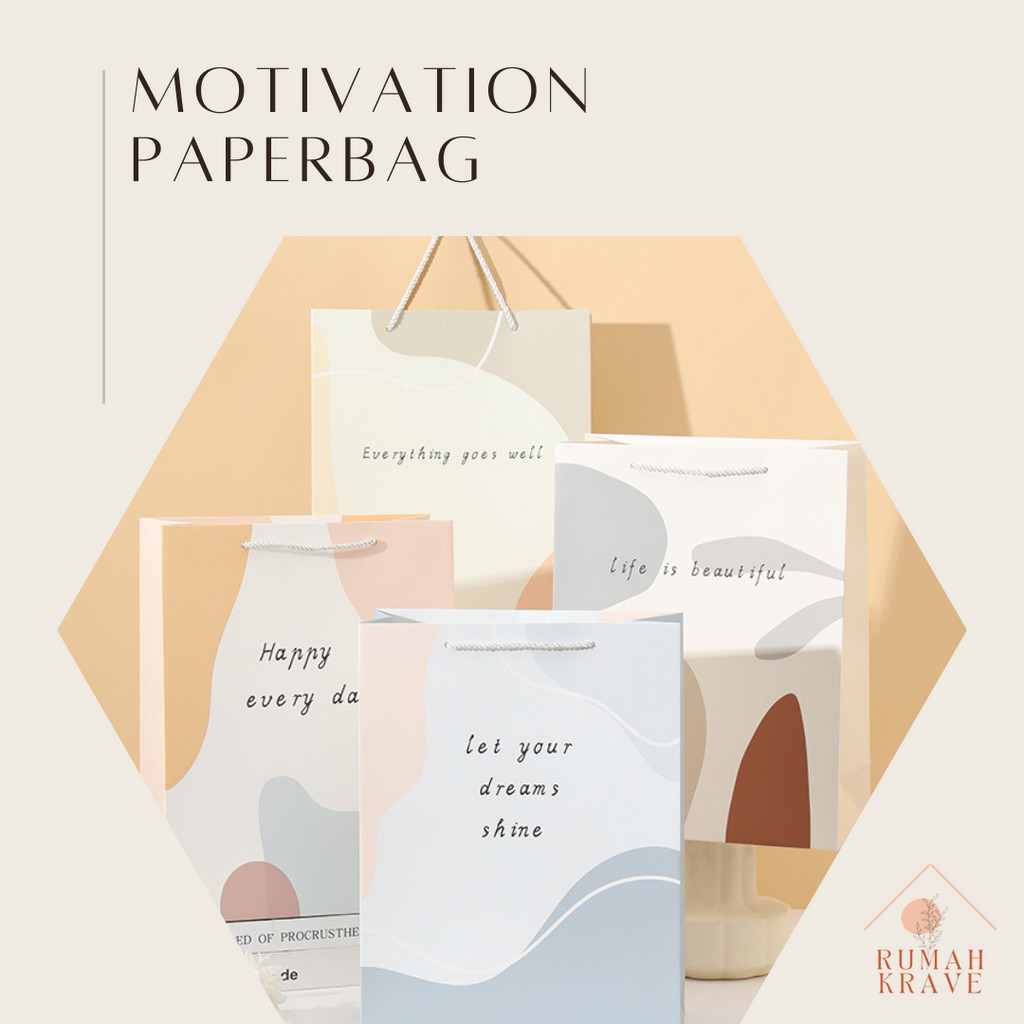 

RUMAH KRAVE - Motivation Paperbag Pastel Goodie Bag