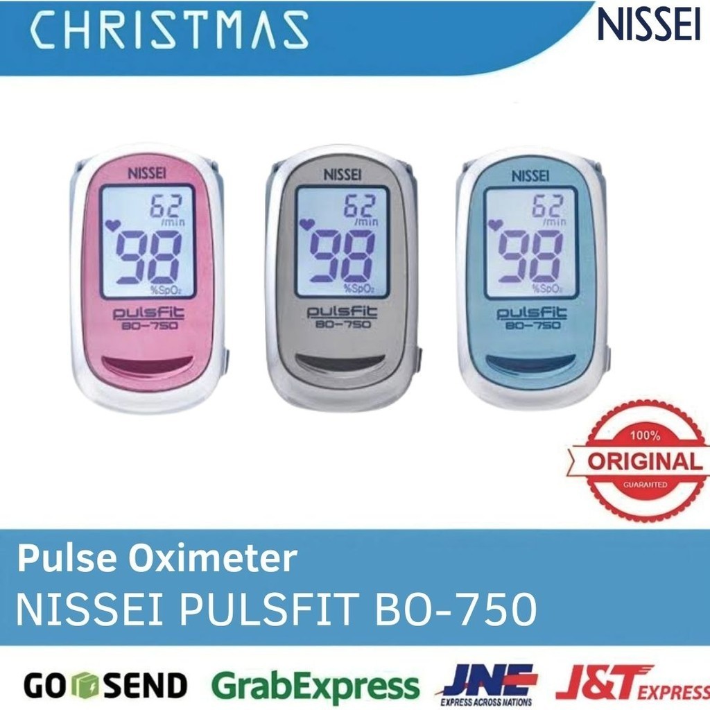 Pulse Oxymeter Oximeter Nissei BO 750 Alat Cek Oksigen
