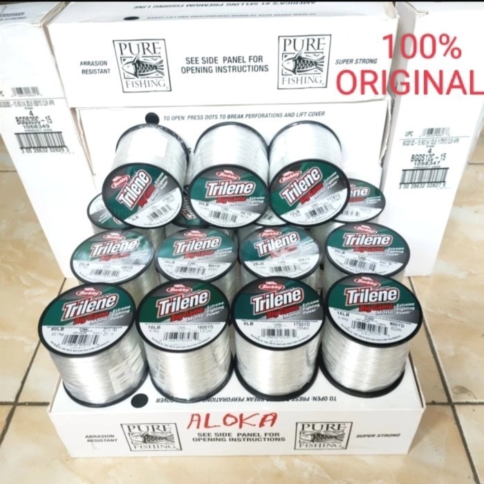 [Best] Senar Berkley Trilene Big Game - Putih, 50 Lb/0.71mm