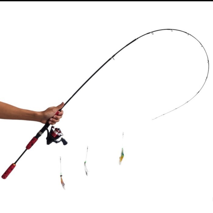 [Best] Joran Udang GETSU ENMA 120-180 Bahan SOLID Gagang JAPAN STYLE LENTUR - 150cm